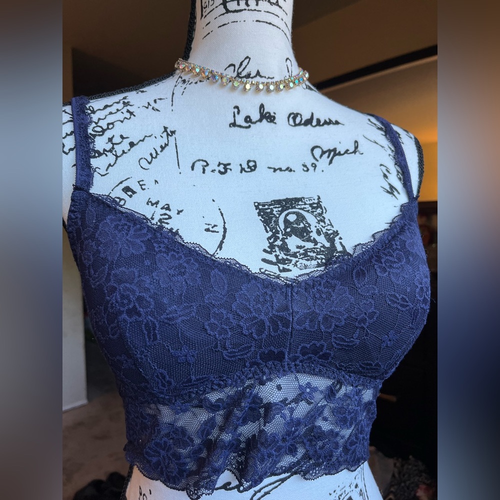 Gorgeous Navy Blue Bra/Bralette - Gilly